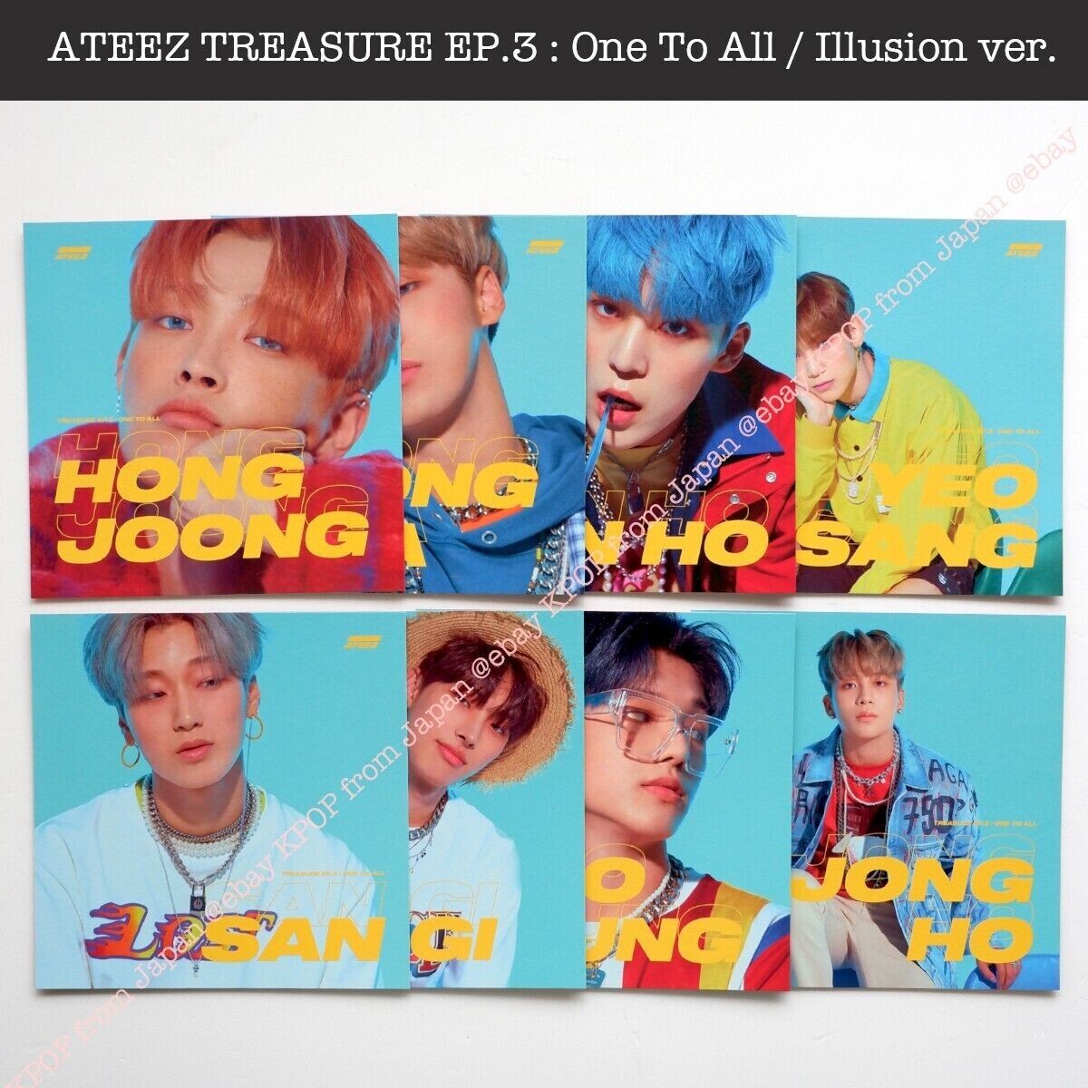 Seonghwa ATEEZ TREASURE EP.3 : One To All / illusion ver. Album +