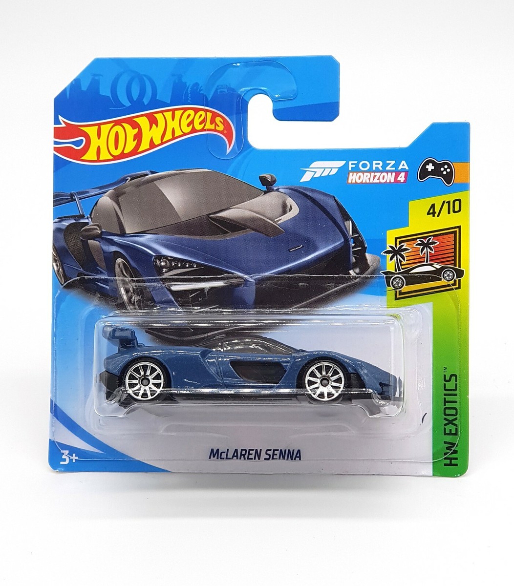Hot Wheels Blue McLaren Senna Forza Horizon 4 Kids Model Diecast