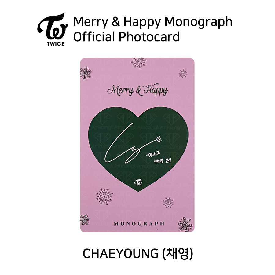 TWICE Merry & Happy Monograph Official Photocard Each Member KPOP