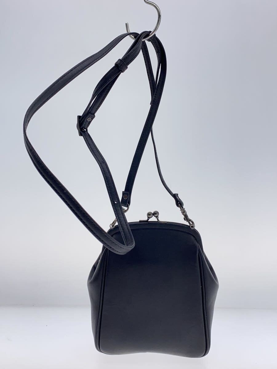Yohji Yamamoto Shoulder Bag/Leather/Black/Clasp free shipping from
