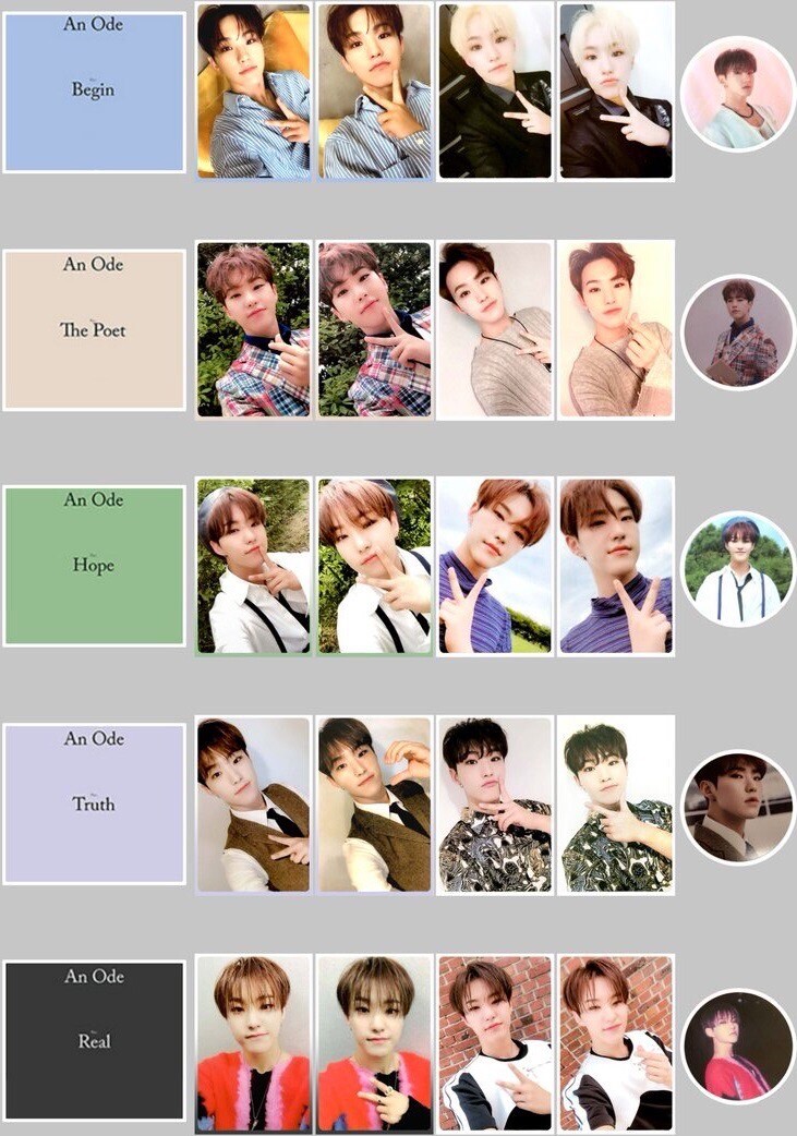 SEVENTEEN An Ode HOSHI OFFICIAL PHOTO CARD Real Hope Truth Poet