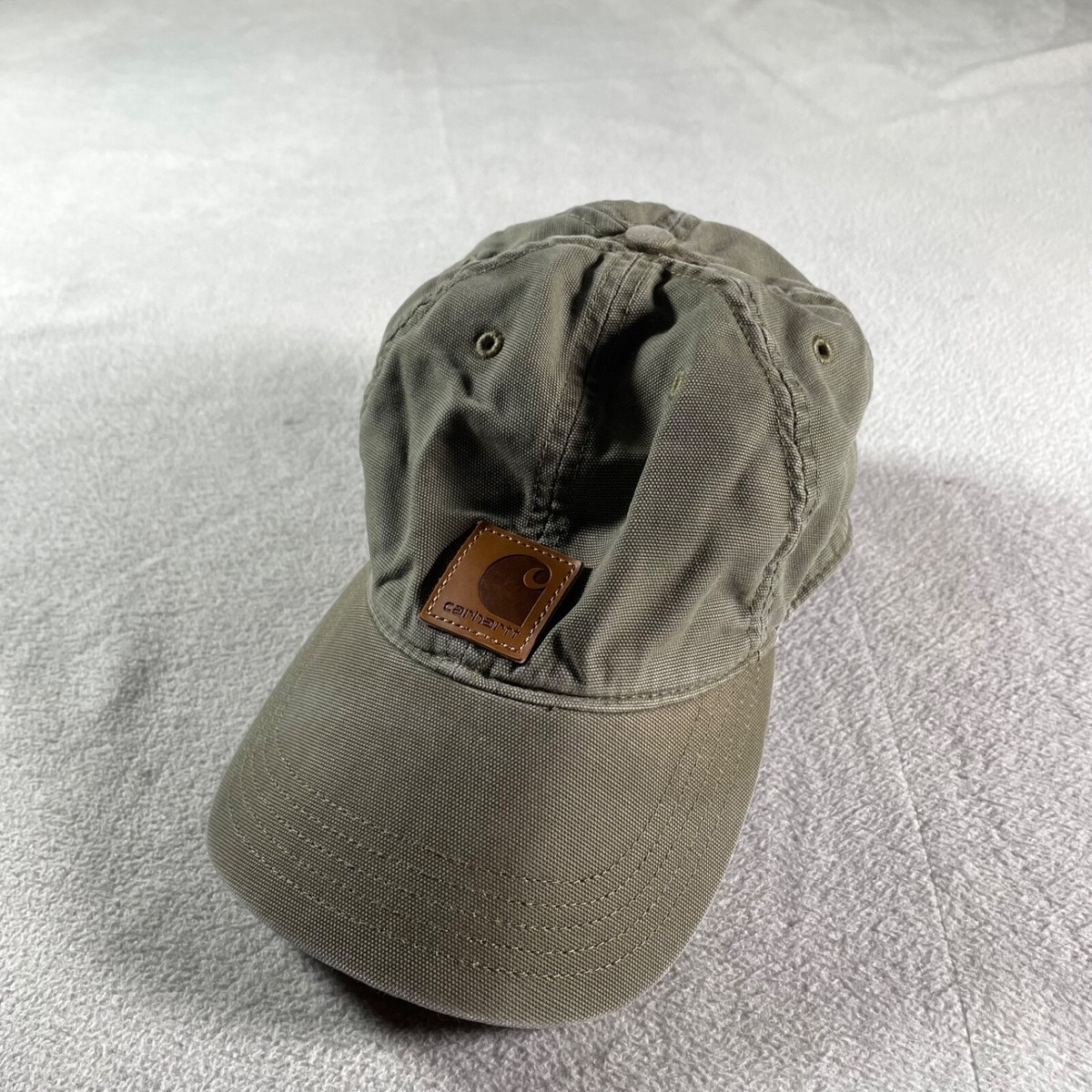 Carat Hat Mens Adjustable Strap Back Green Cap Outdoors Fishing