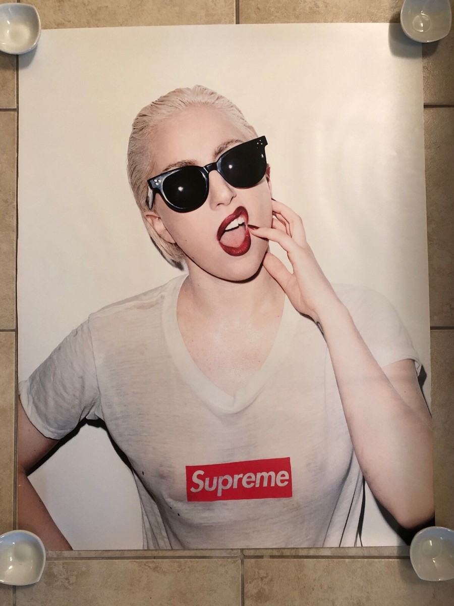Supreme Lady Gaga Poster 2011 Authentic Rare Box Logo | eBay