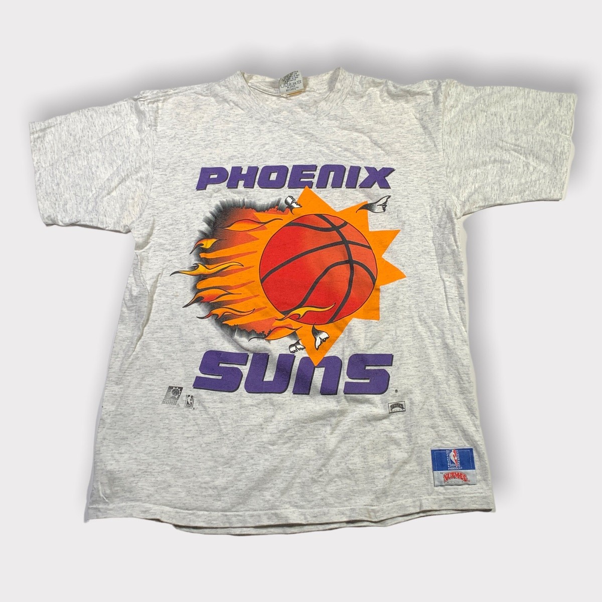 Vintage 90s Phoenix Suns Nutmeg Mills NBA T-Shirt Will Scorch You