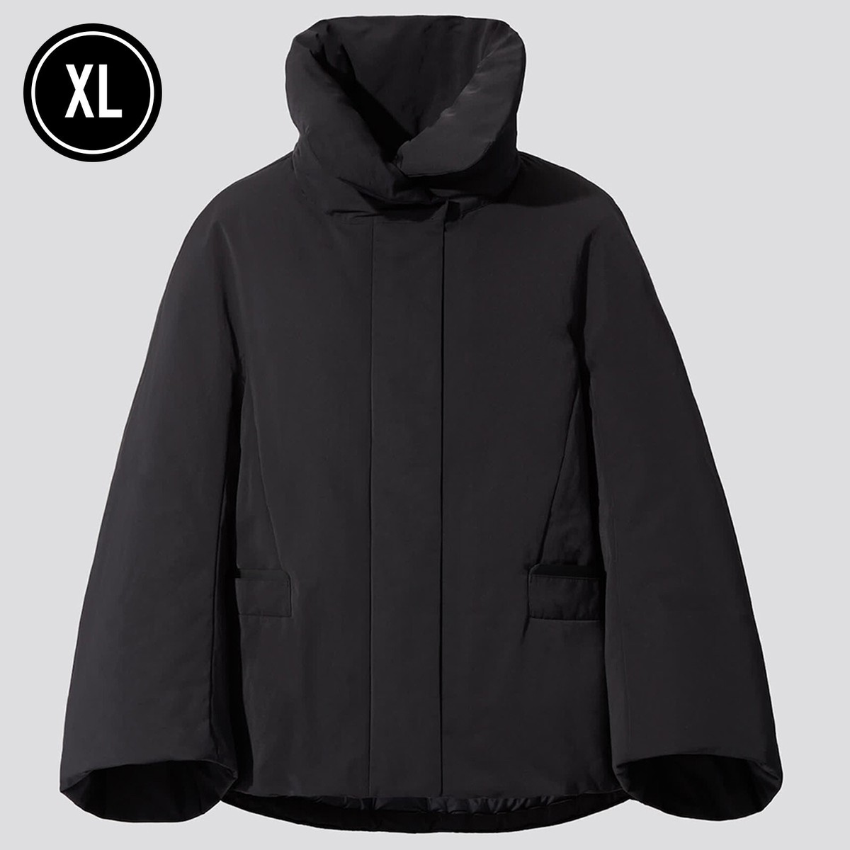 UNIQLO +J Jil Sander Hybrid Down Jacket BLACK WOMEN XL Size Japan