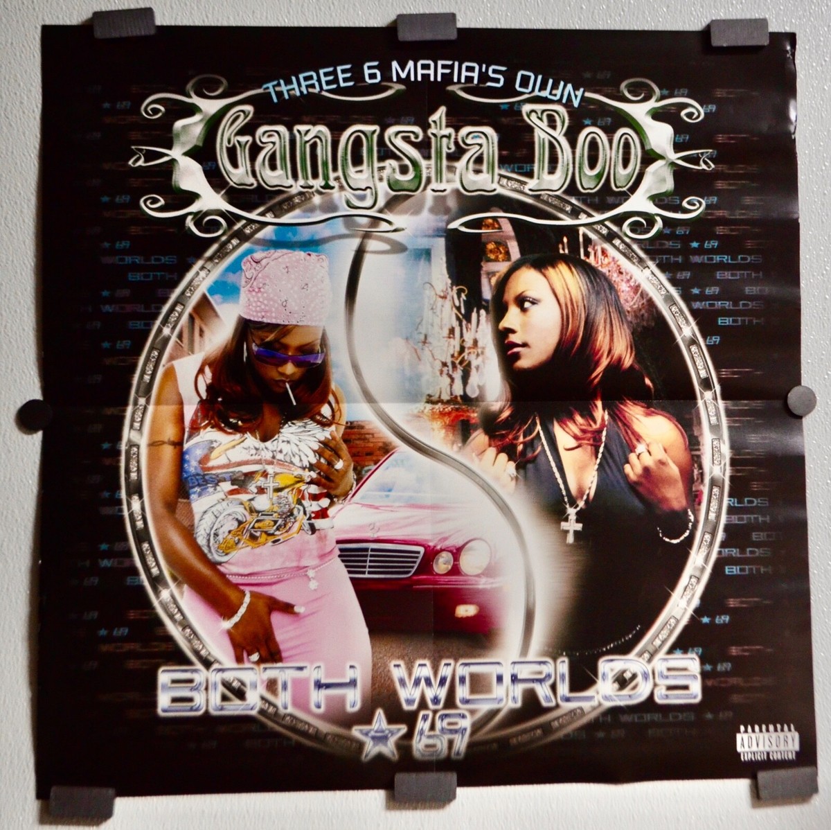 Gangsta Boo – Both Worlds, *69 (24x24) Original Promotional Poster
