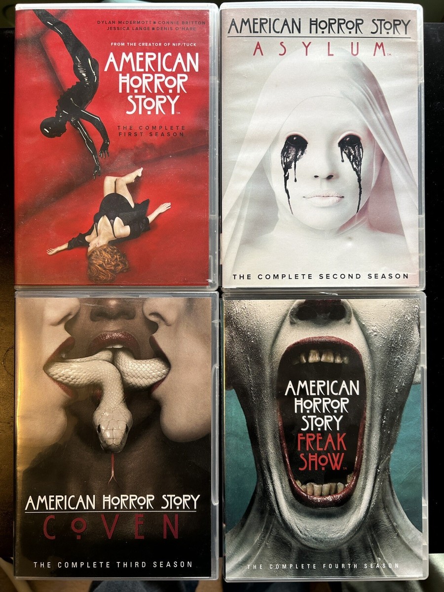 American Horror Story Seasons 1-4 DVD Lot Murder House Asylum