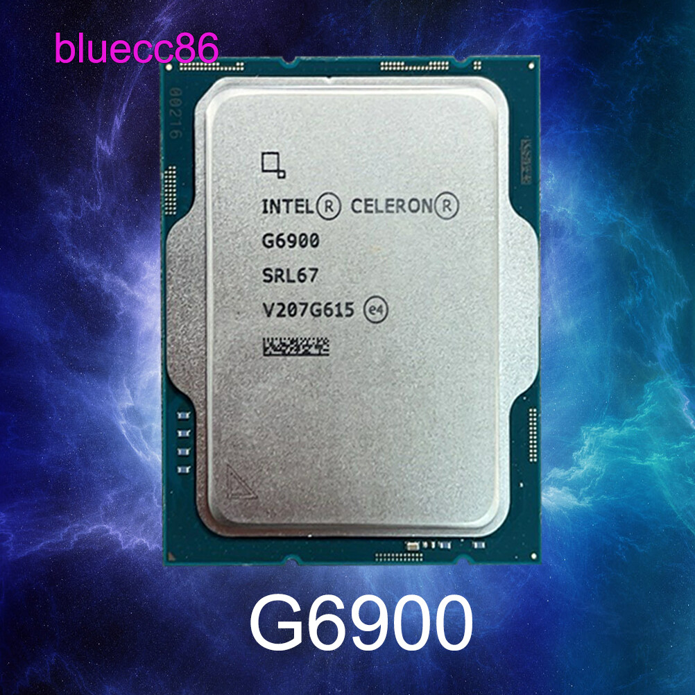 12Th Gen Intel Celeron G6900 LGA 1700 CPU Processor 3.4GHz Dual