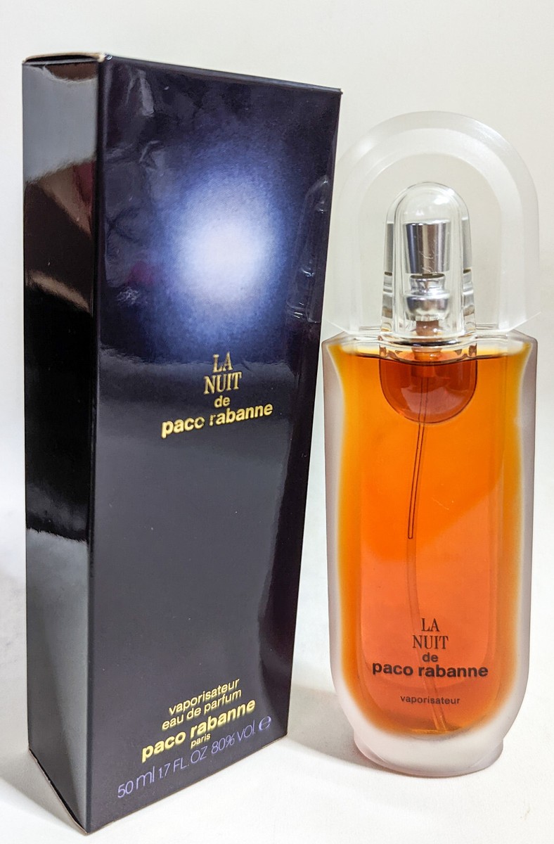 Paco Rabanne La Nuit Eau de Parfum 50ml / 1.7oz spray vintage Free