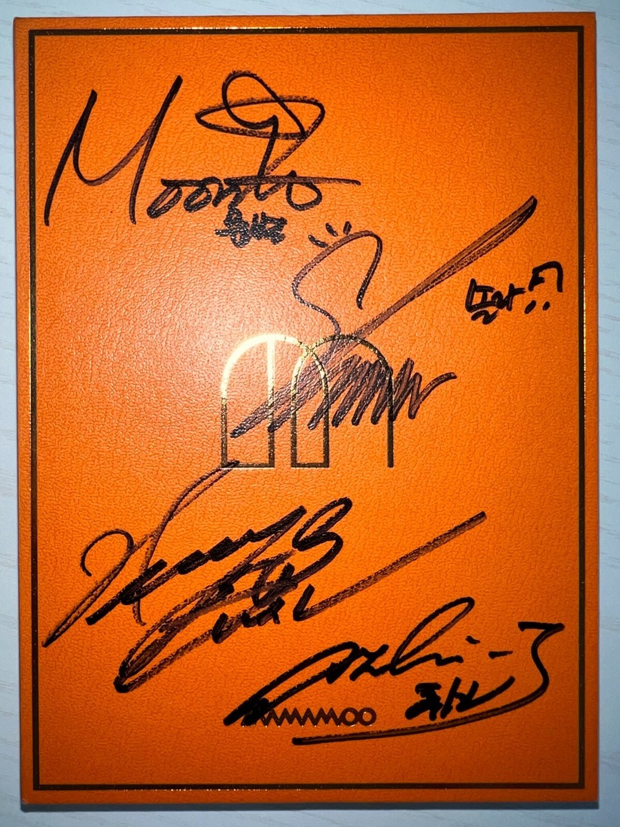 MAMAMOO [MELTING] Autographed Signed Album Hand Written | eBay