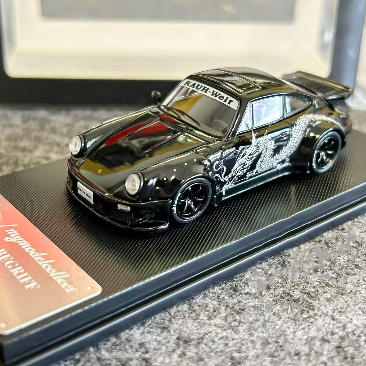 MC 1/64 Black Dragon RWB Porsche 930 Sports Model Diecast Metal
