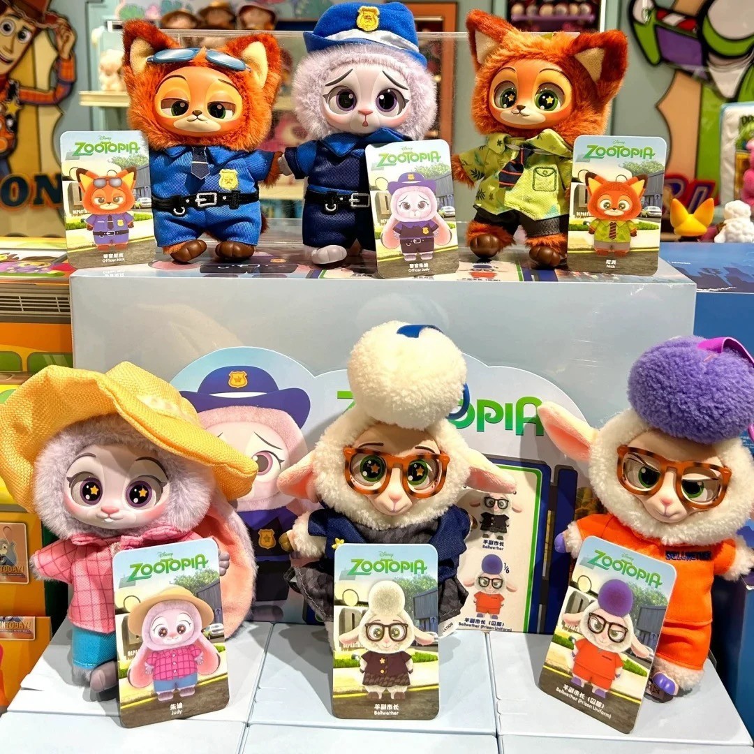 6 New non-repeating MINISO Zootopia Series doll Vinyl Plush