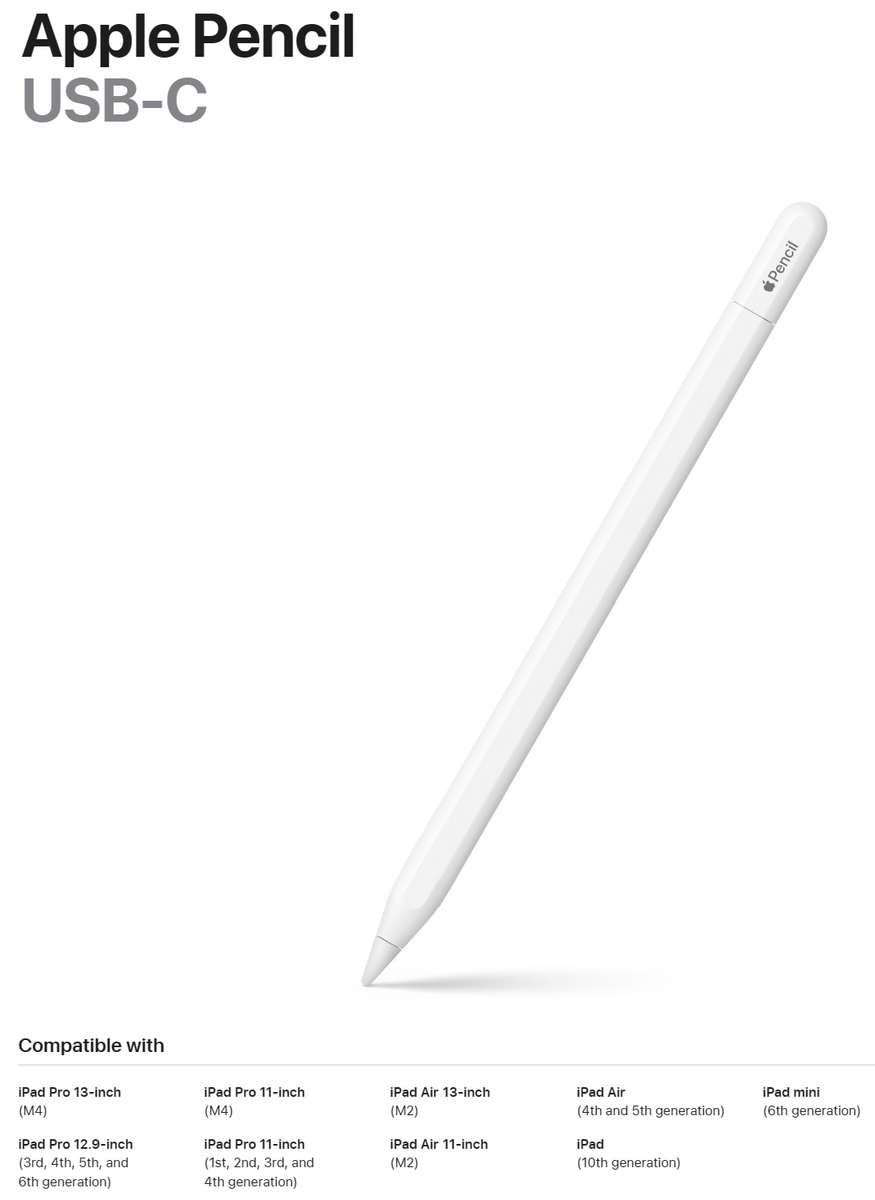 New Apple Pencil (USB-C) MUWA3AM/A | eBay