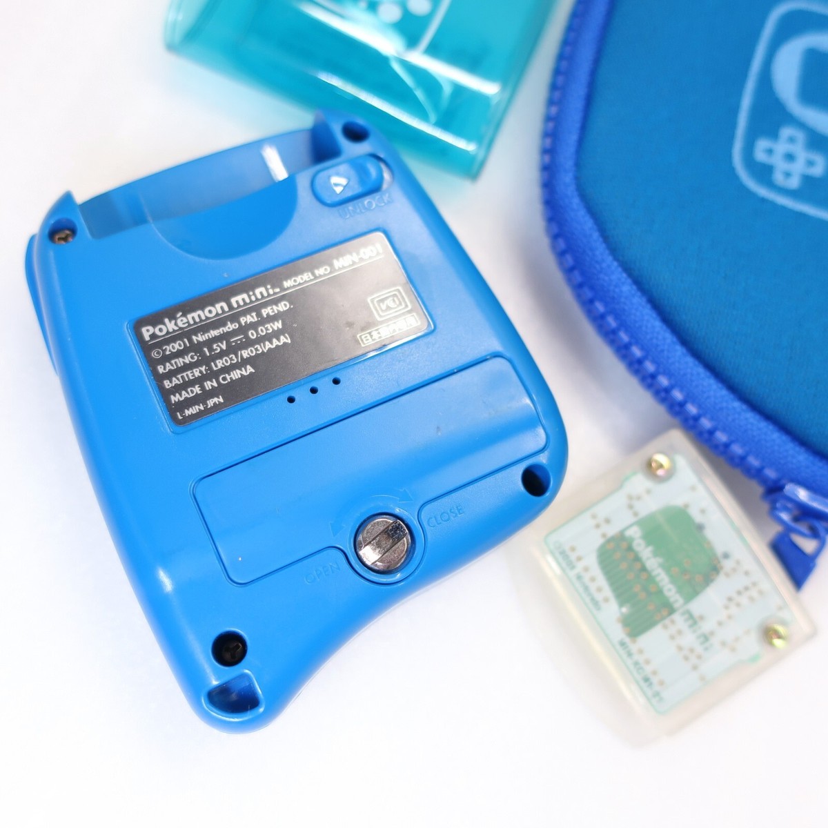 Pokemon Mini Console Blue MIN001 w/ Pokémon Center Limited Cases