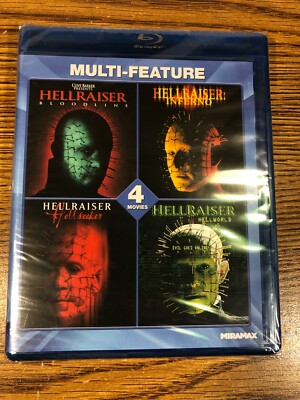 Hellraiser 4 Movie Collection Blu-Ray Bloodline Inferno Hellseeker