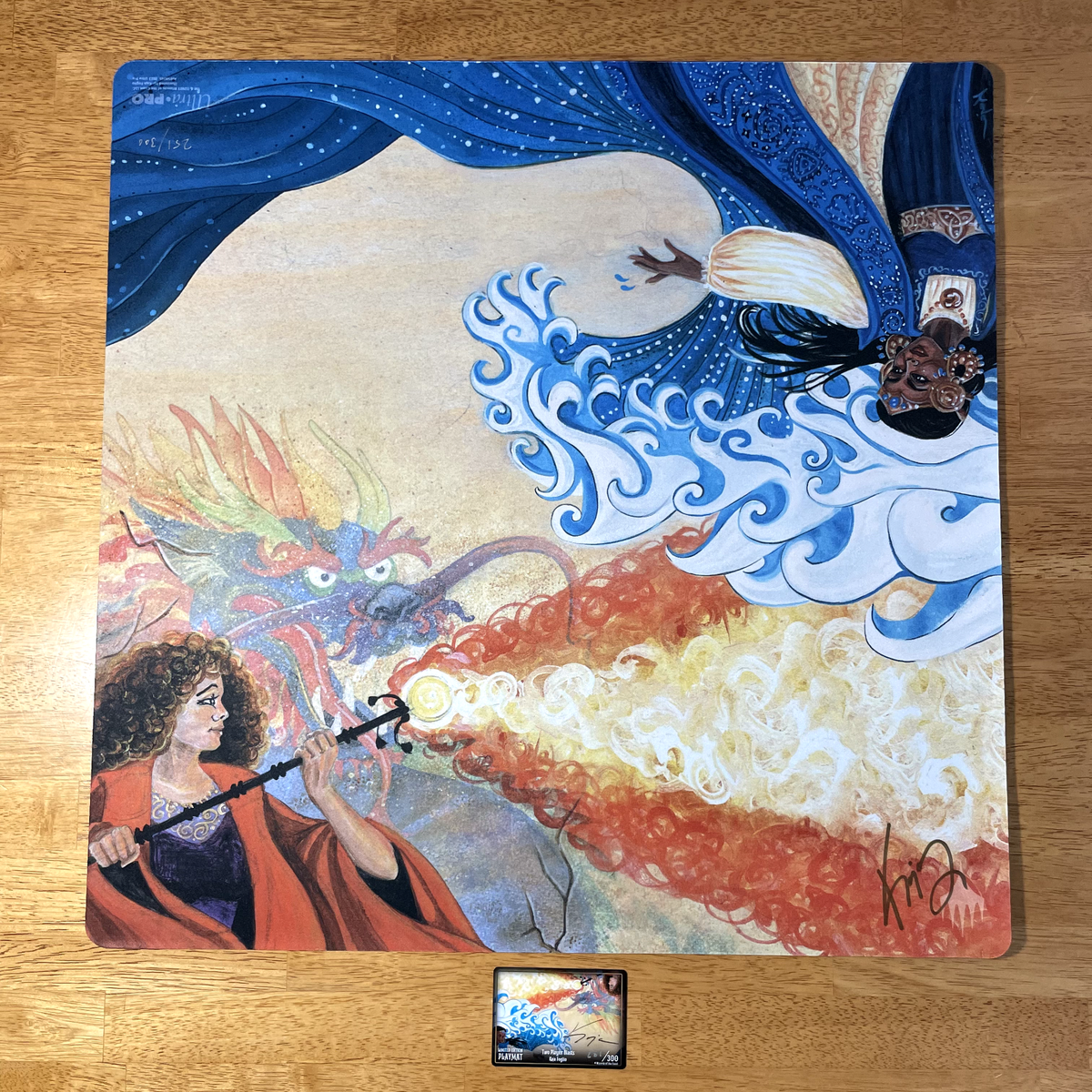 Hydroblast vs Pyroblast 251/300 Kickstarter 2 player Playmat Kaja