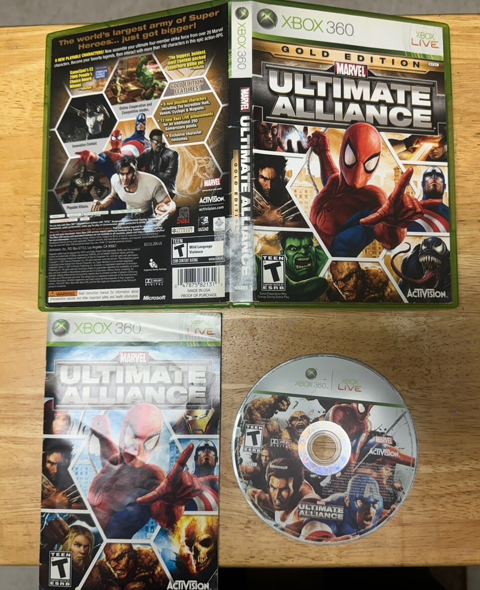 Marvel Ultimate Alliance Gold Edition CASE ONLY. No Gold Disc