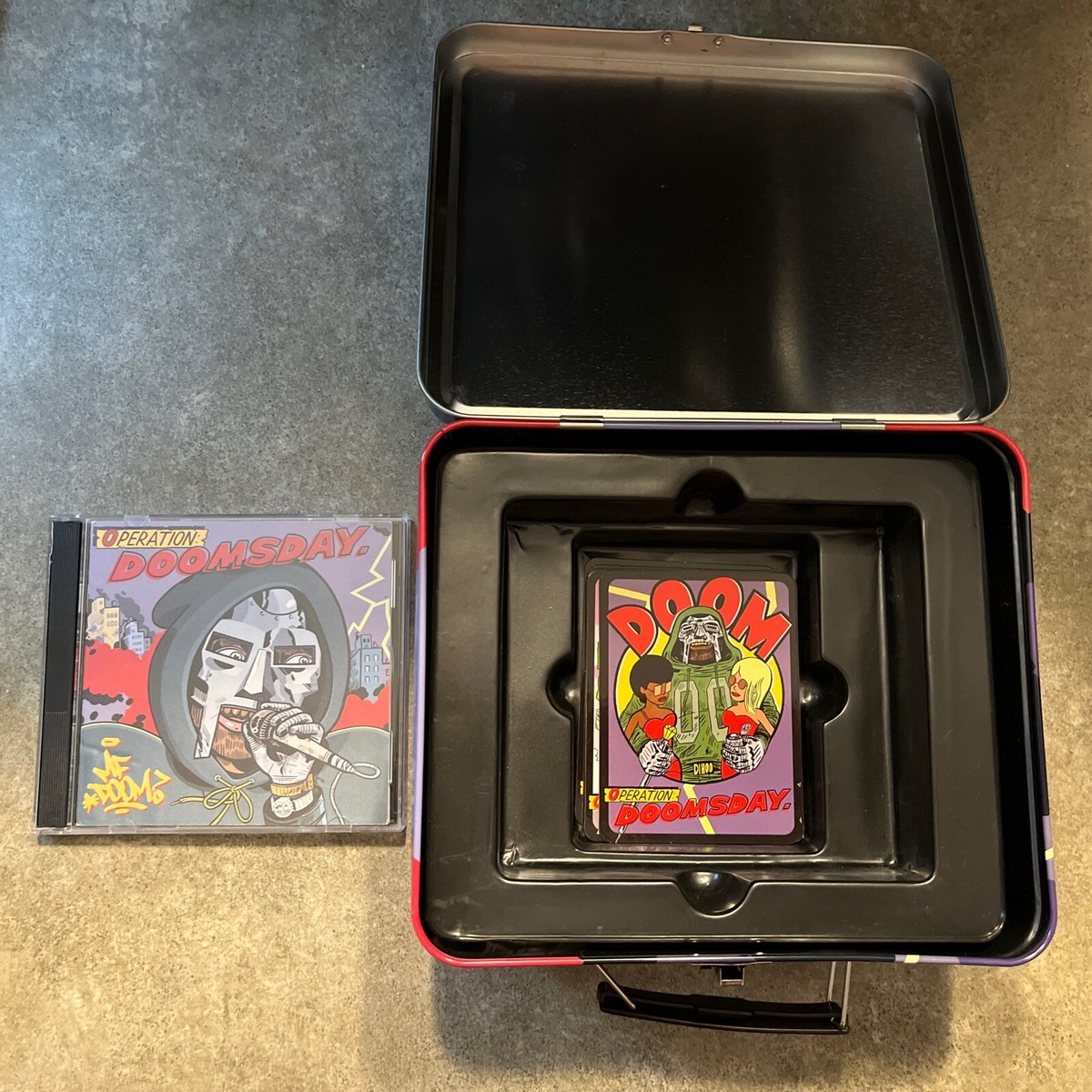 MF DOOM Operation Doomsday Lunchbox Edition RARE CD & Cards - NM+