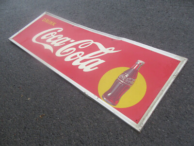 1940's Coca-Cola Enamel? Porcelain? MCA Tin Sign 54