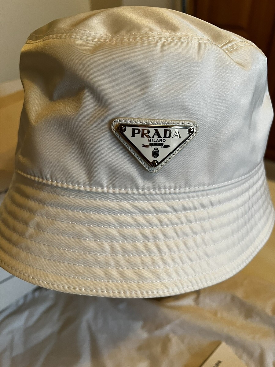 Prada Bucket Hat Small White | eBay