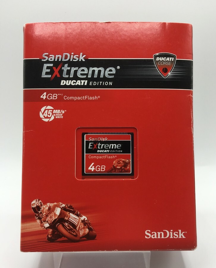 Boxed SanDisk 4GB Extreme Ducati Edition Compact Flash Card