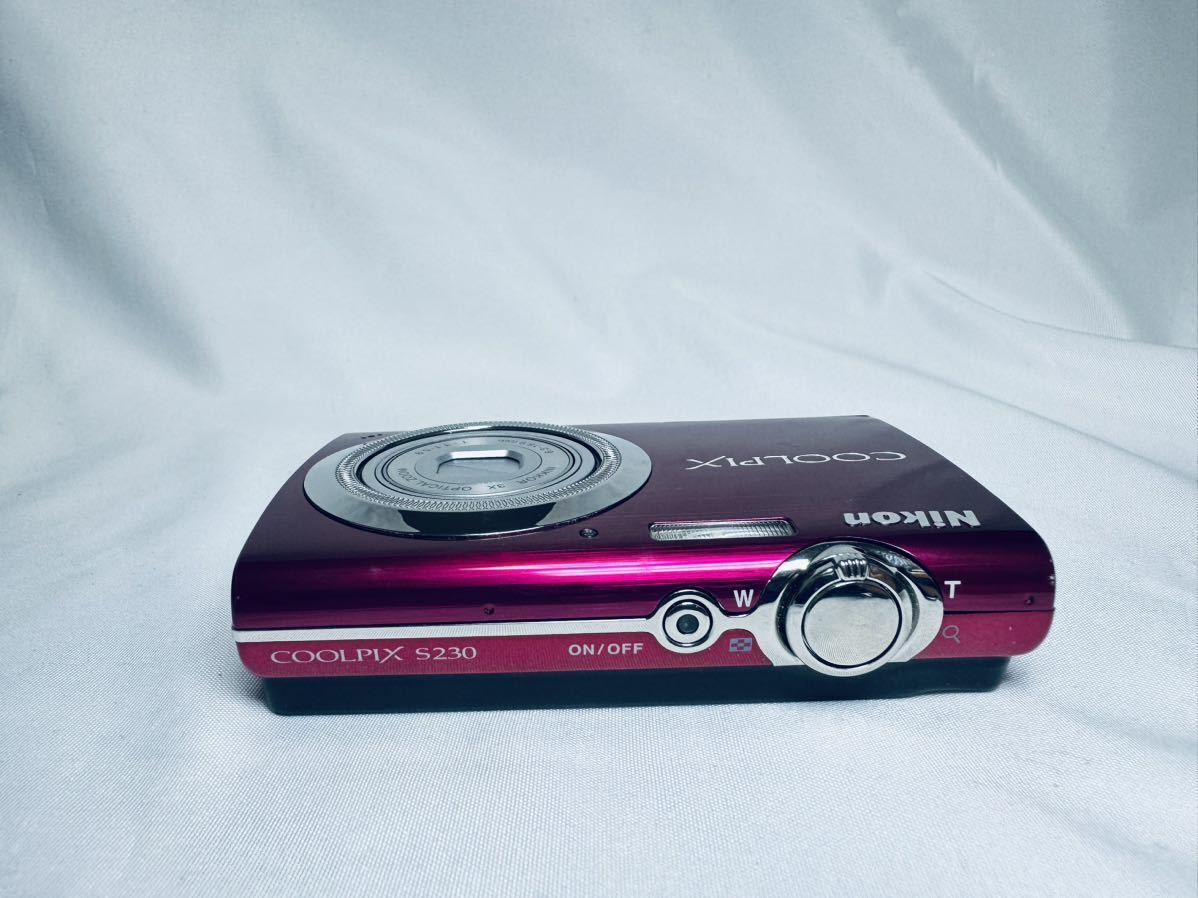 Nikon COOLPIX S230 Rose Red 10.0MP Digital Camera English Language