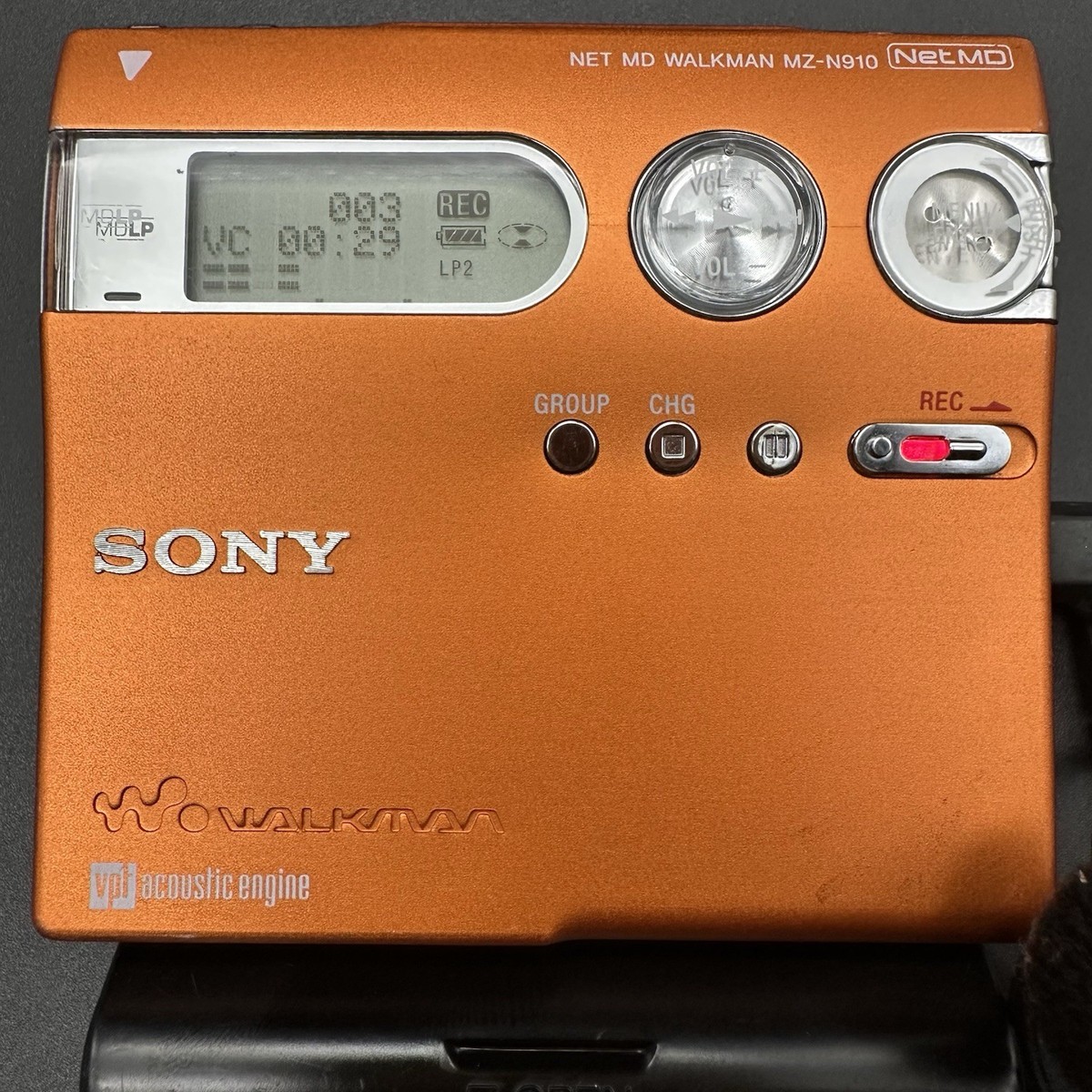 Sony MZ-N910 MD WALKMAN Orange Fully Tested Working | eBay