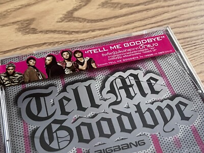 Bigbang Tell Me Goodbye Single Thailand Promo CD (GMM 2010s) K-Pop