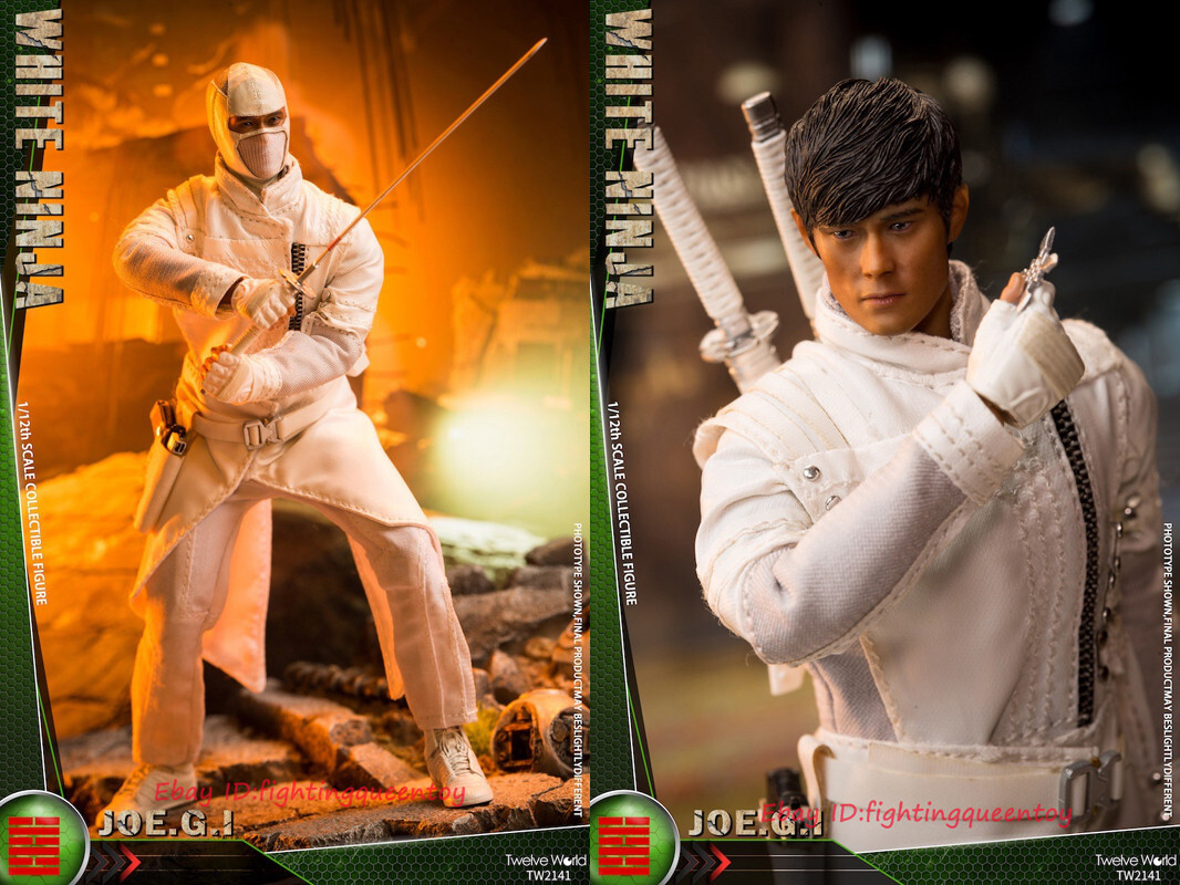 TWTOYS TW2141 Snake Eyes White Ninja 1/12 Action Figure Model