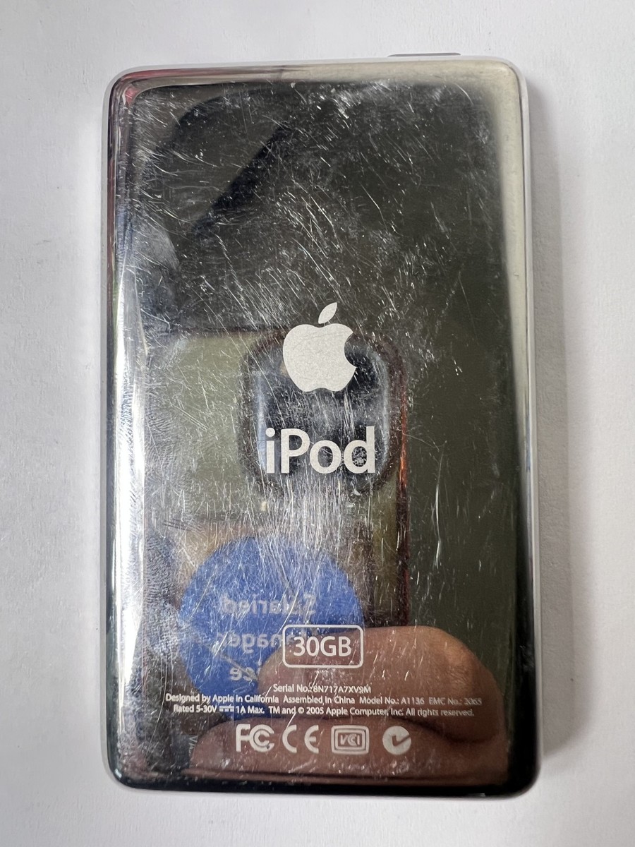 Apple iPod Classic Video 5th 5.5 Gen (30GB) A1136 Black - MA446LL