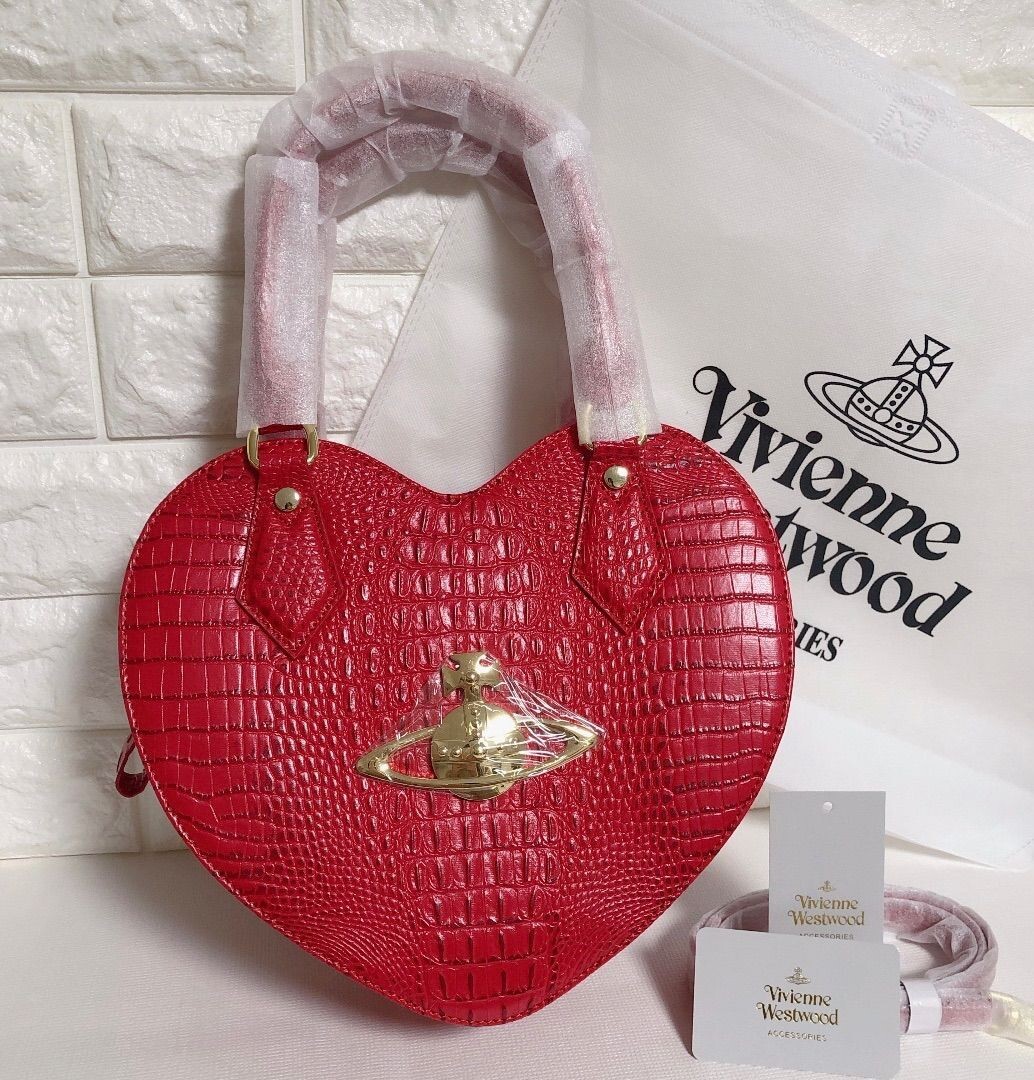 Vivienne Westwood Heart Shaped 2way Shoulder Bag crocodile