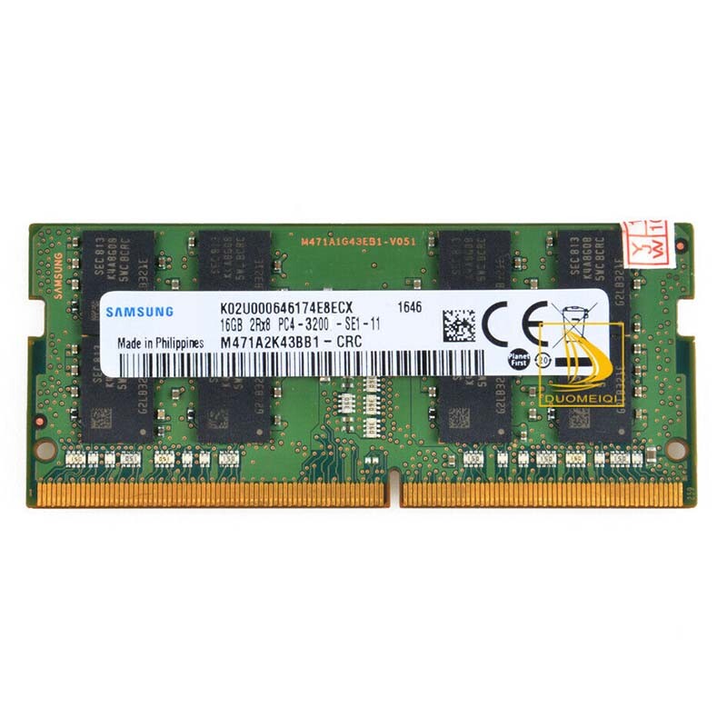 Samsung 16GB 2RX8 DDR4 3200AA PC4-3200Mhz SODIMM 260 pin Laptop