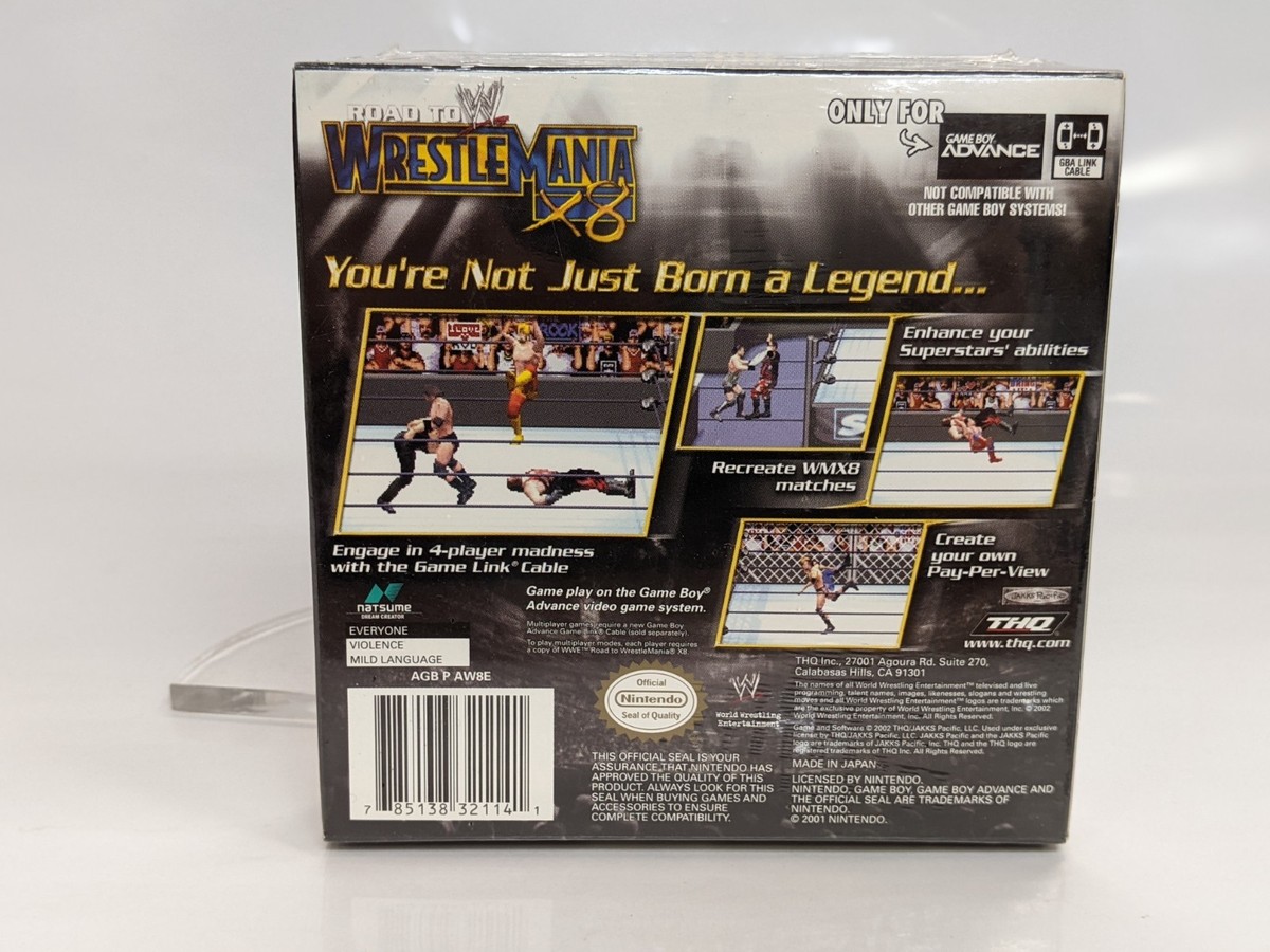 WWE Road to WrestleMania X8 (Nintendo Game Boy Advance, 2002) for