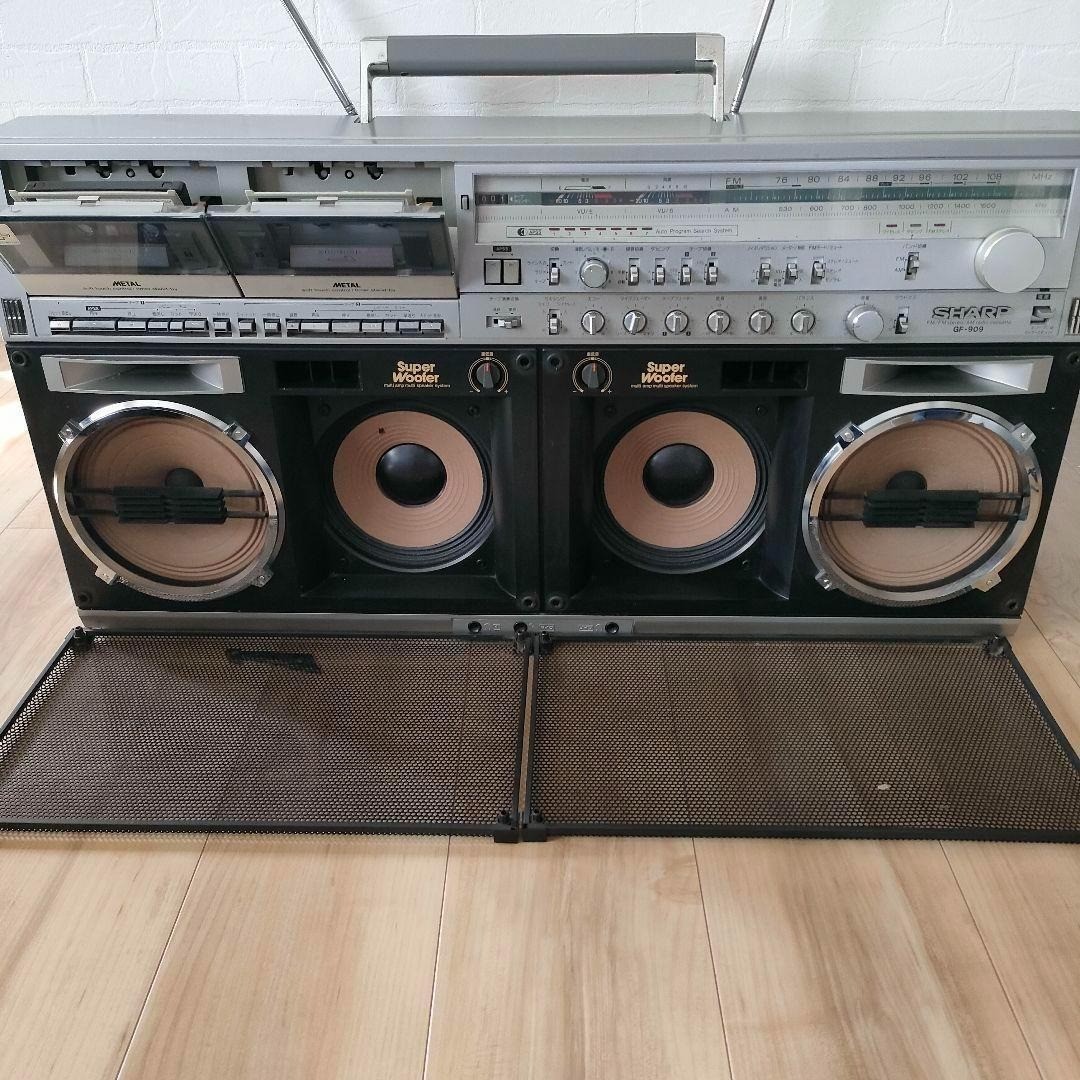 Sharp GF-909 Vintage Boombox Ghetto Blaster Double Cassette Super