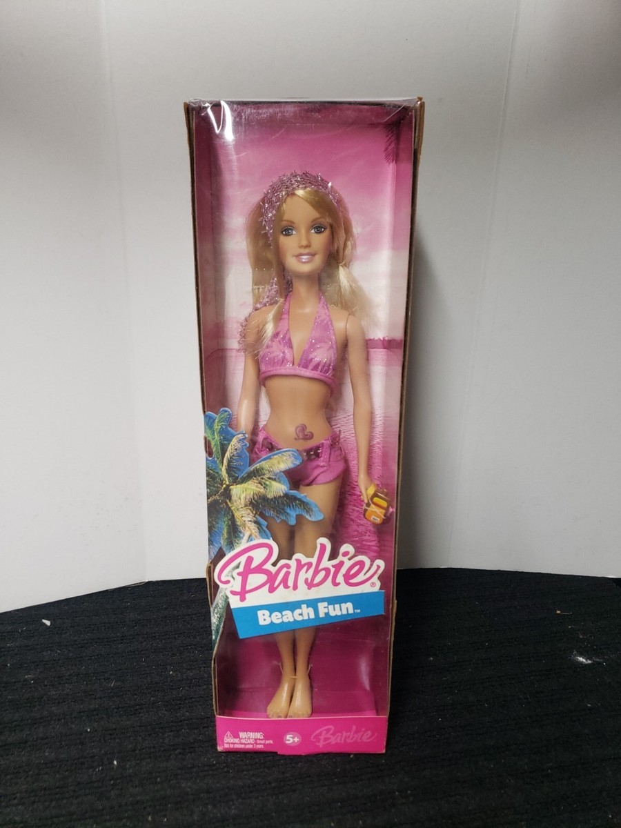 Barbie Beach Fun Doll J0709 Mattel 2006 New | eBay