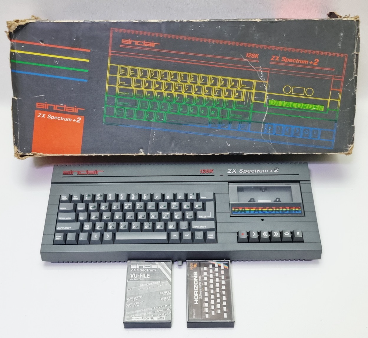 Vintage SINCLAIR 128K ZX Spectrum+2 - Computer With box - For