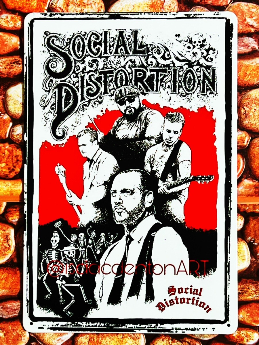 SOCIAL DISTORTION CONCERT POSTER TIN METAL SIGN | eBay
