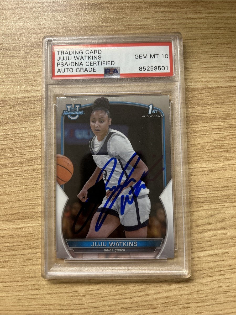 JuJu Watkins 2022-23 Bowman Chrome AUTO PSA 10 GEM MINT SIGNED USC