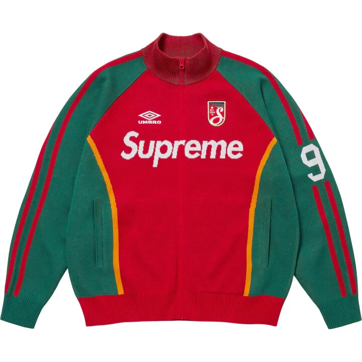 Supreme Umbro Zip Up Sweater Red | eBay