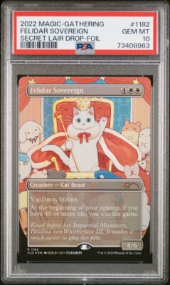PSA10 MTG Felidar Sovereign Secret Lair Drop Foil 2022 Magic The