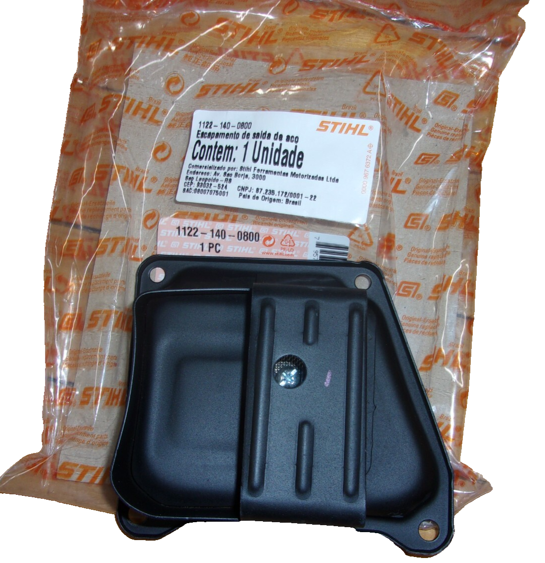 Stihl MS660 Dual Port Muffler Cover OEM MS 660 066 650 1122-140