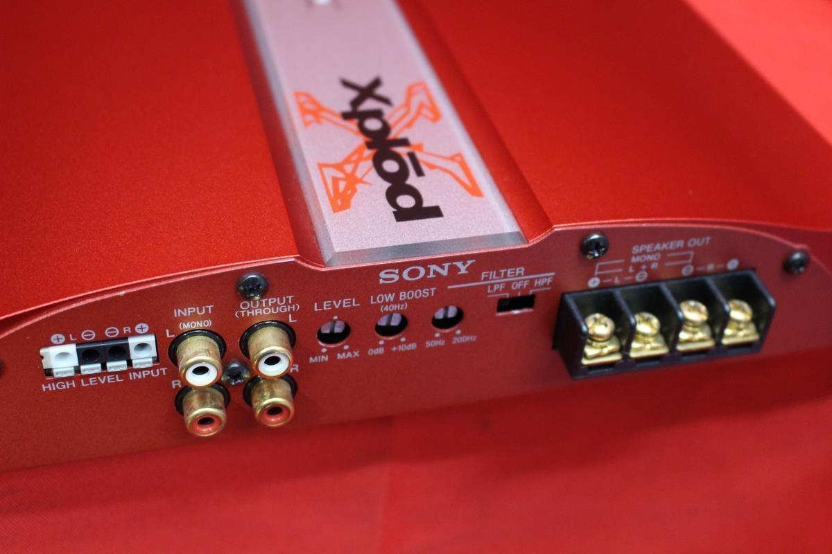 SONY XM-1002HX 230W x 2/580W x 1 Sony 2ch power amp Working good