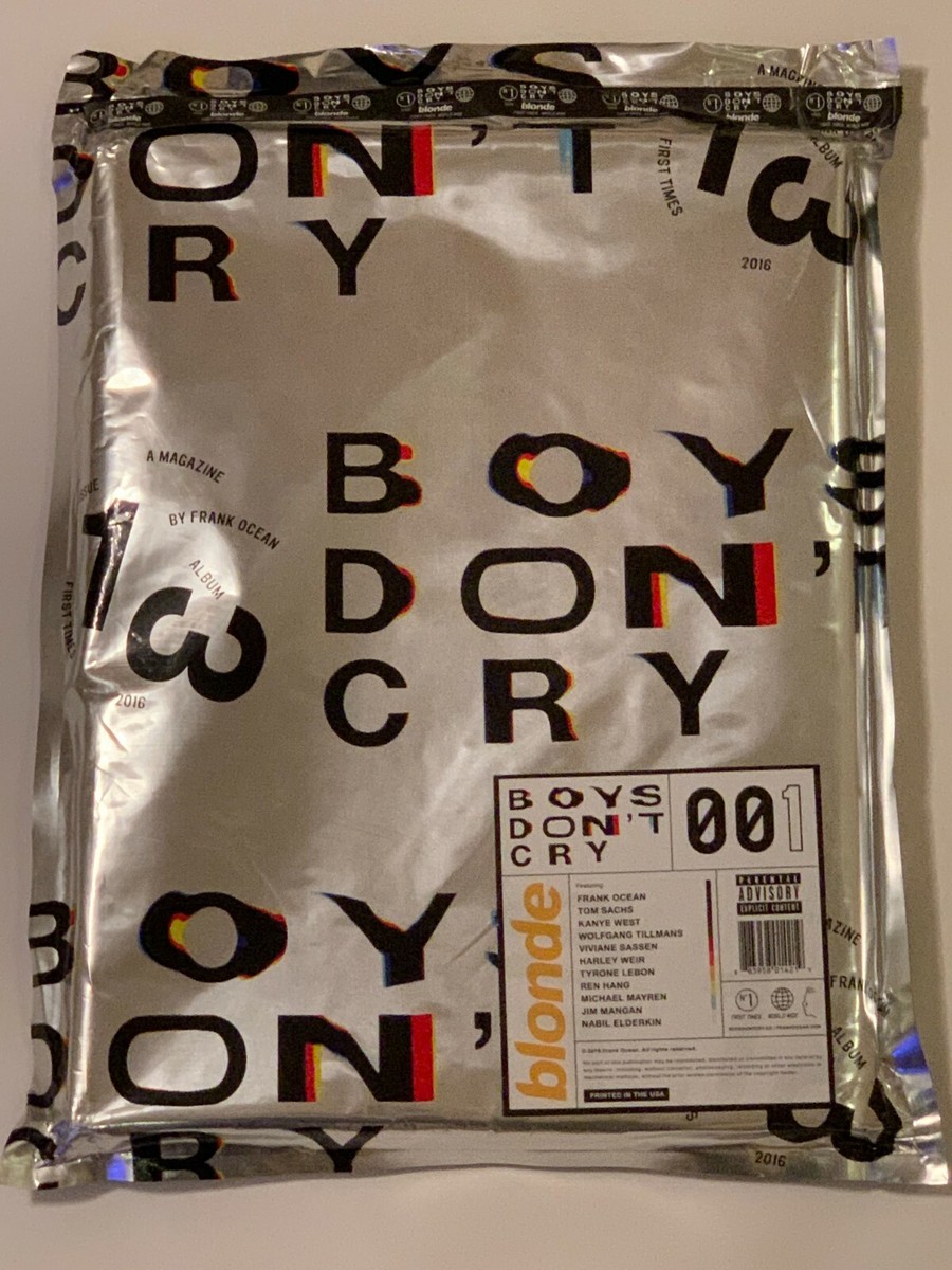 Frank Ocean Boys Don't Cry Zine Magazine Blond Blonde CD Limited