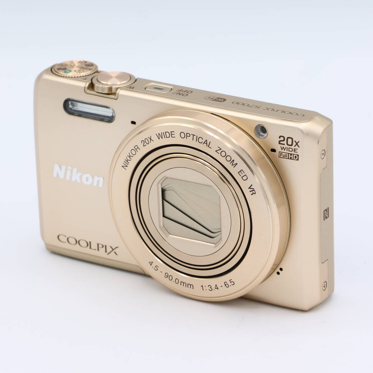 Near Mint-Nikon COOLPIX S7000 Gold 20x 16.0MP Camera English