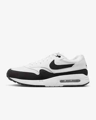 New Nike Air Max 1 '86 OG Golf Shoes Sneakers - White/ Black