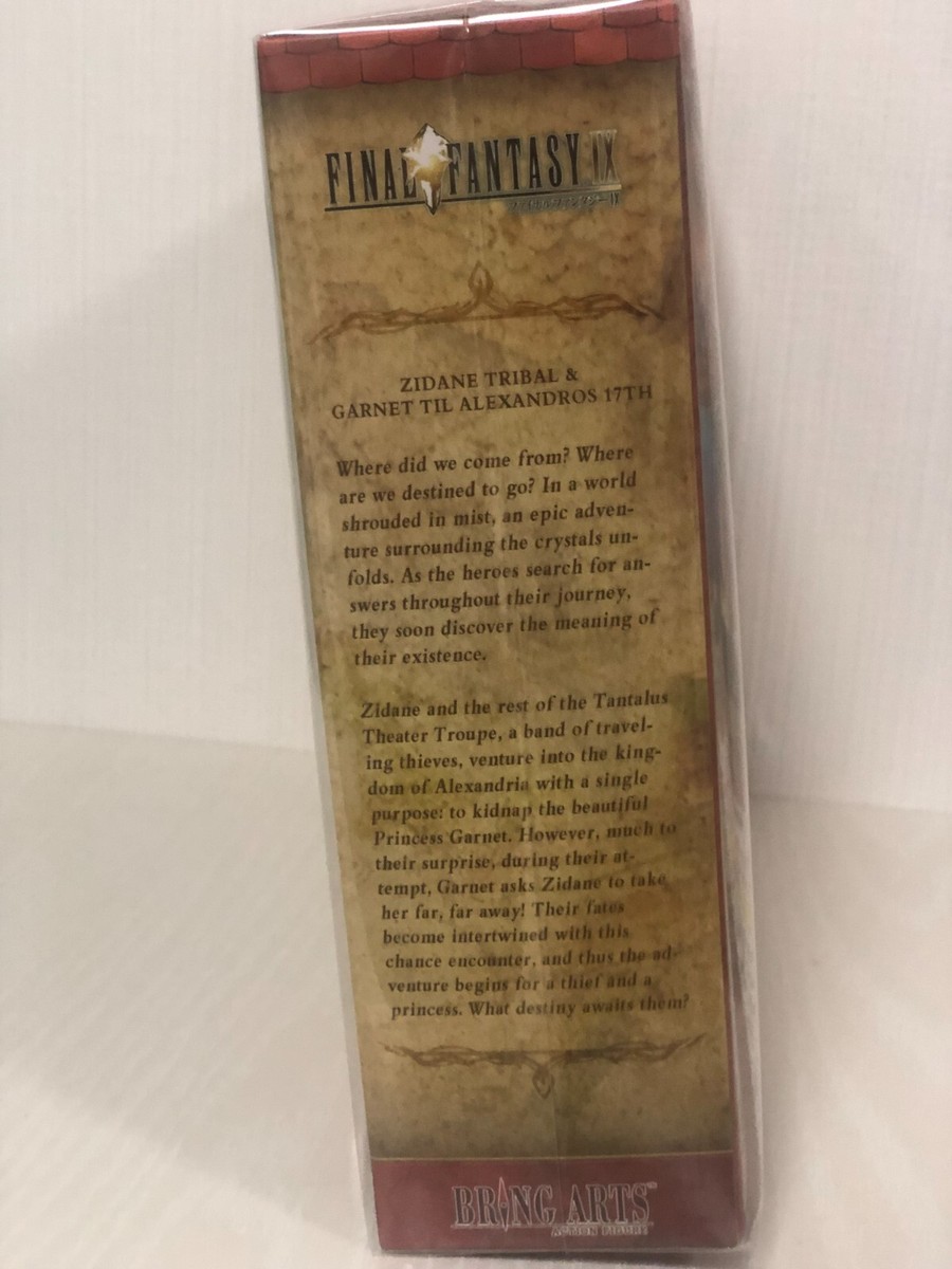 BRING ARTS Final Fantasy IX 9 Zidane Tribal and Garnet Figure
