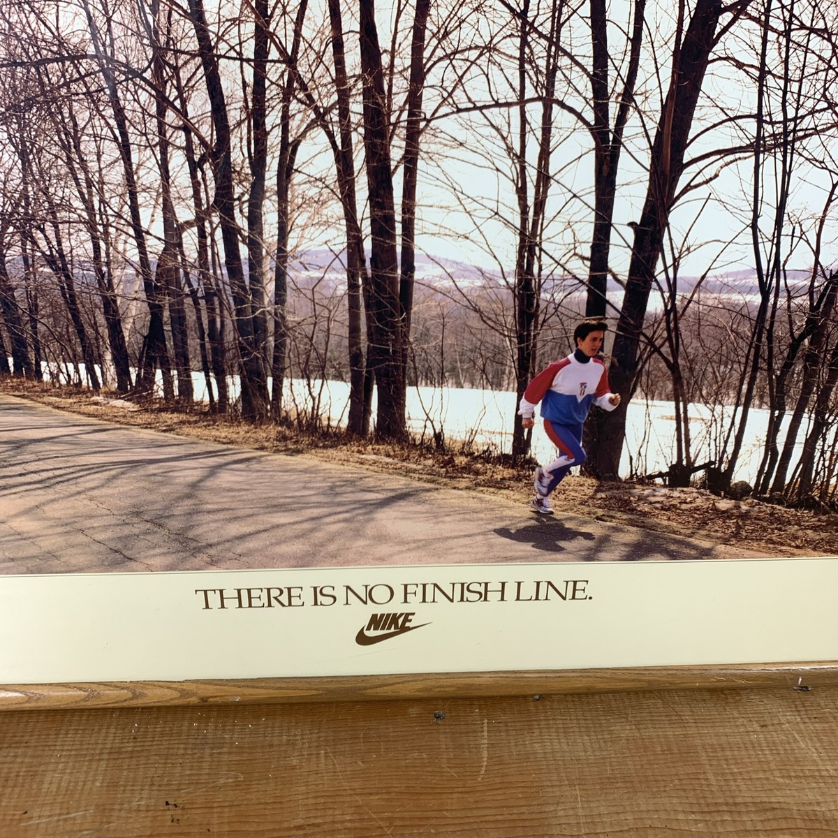 Vintage Nike There is No Finish Line Poster 24” x 36” Running