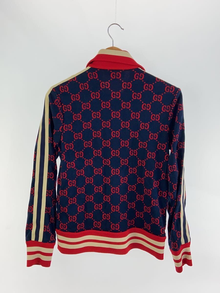 GUCCI 496919-X9L13 Navy Cotton GG Jacquard Track Jacket | eBay