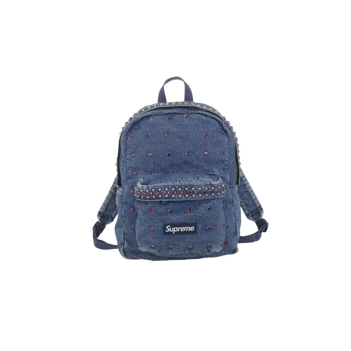 Supreme b.b. Simon Denim Backpack Washed Indigo Blue Size: One