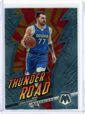 2022-23 Panini Mosaic Luka Doncic Thunder Road #9 Dallas Mavericks
